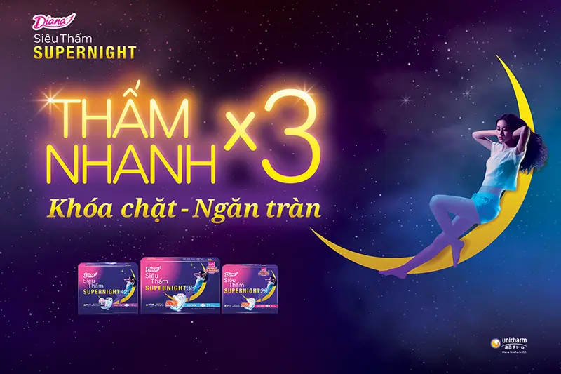 BVS Diana super night 35cm - gói 3 chiếc