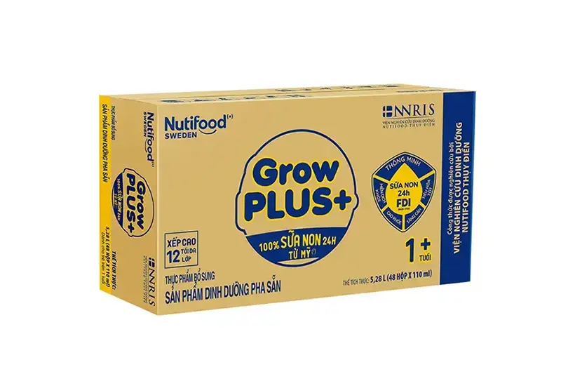 Sữa non Nuti Growplus+ hộp 110ml – vỉ 4