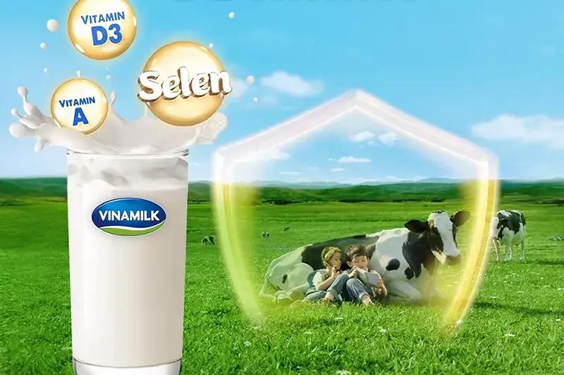 Sữa tươi Vinamilk ít đường hộp 180ml - vỉ 4 hộp