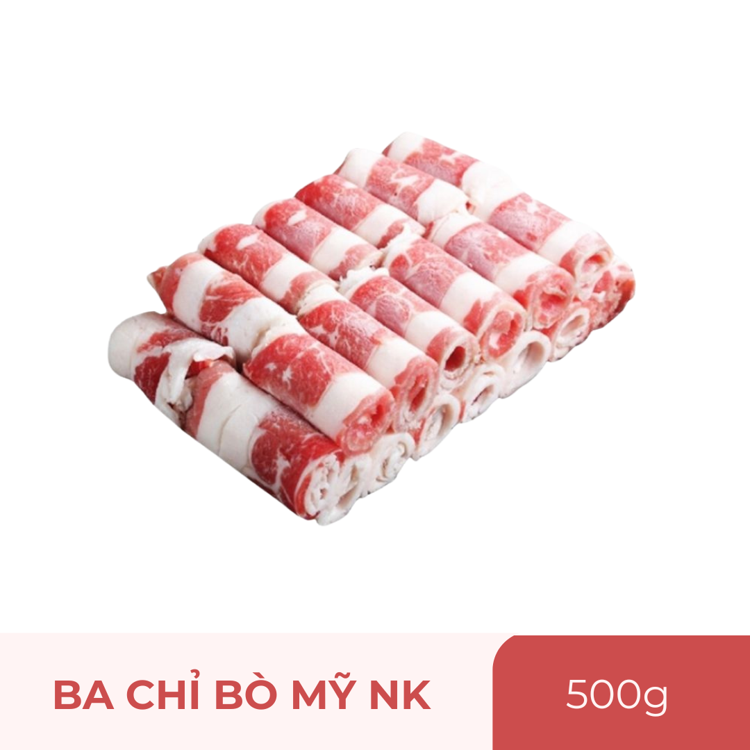 Ba chỉ bò Mỹ (NK) - 500g