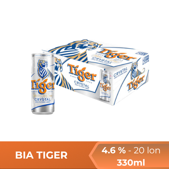 Bia Tiger Bạc 330ml - thùng 20 lon