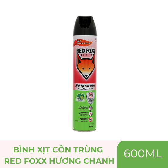 Bình xịt côn trùng Red Foxx hương chanh - lọ 600ml