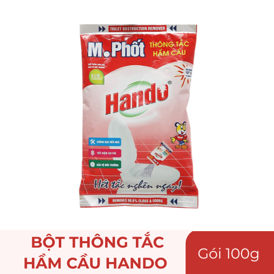 Bột thông tắc hầm cầu Hando M. Phốt - gói 215g