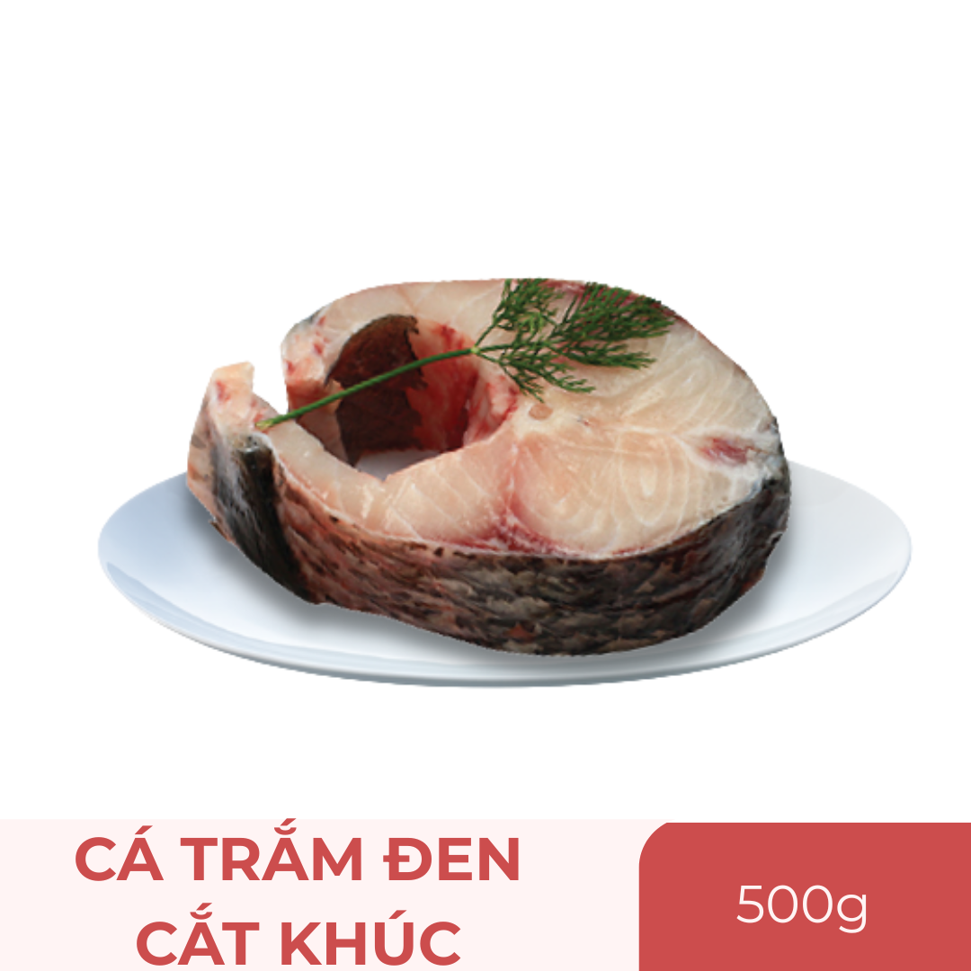 Cá trắm đen tươi cắt khúc - 500g