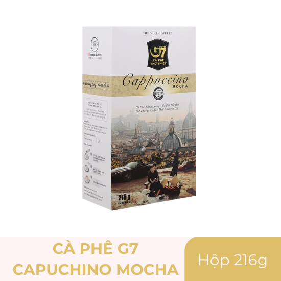 Cà phê G7 Cappuccino Mocha – hộp 216g