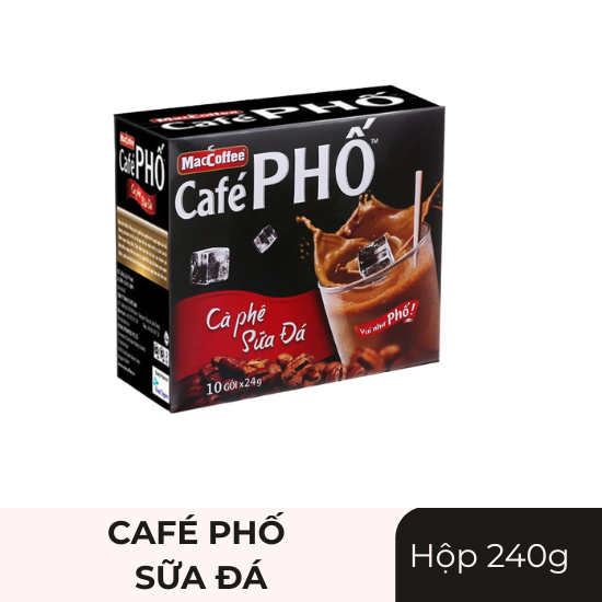 Cà phê Phố sữa đá - hộp 240g