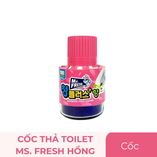Cốc thả toilet Mr.Fresh hồng - cốc