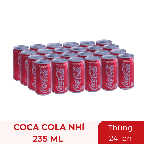 Coca Cola nhí 235ml - thùng 24 lon