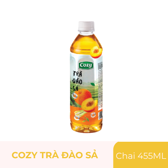Cozy trà đào sả - chai 455ml