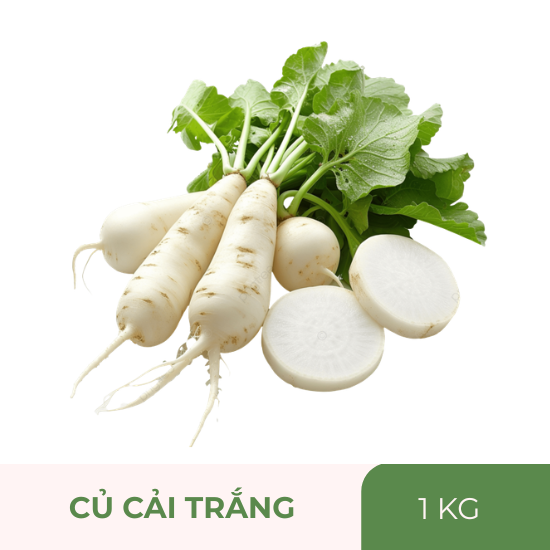 Củ cải trắng - 1kg