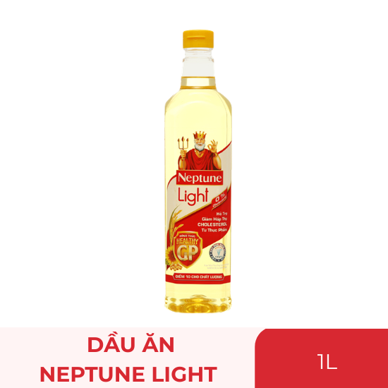 Dầu ăn Neptune Light - chai 1 lít