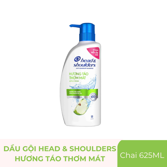 Dầu gội Head & Shoulders táo xanh - chai 625ml