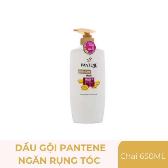Dầu gội Pantene ngăn rụng tóc - chai 650ml