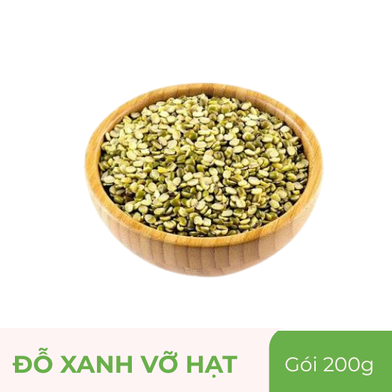 Đỗ xanh vỡ hạt Donavi - túi 200g
