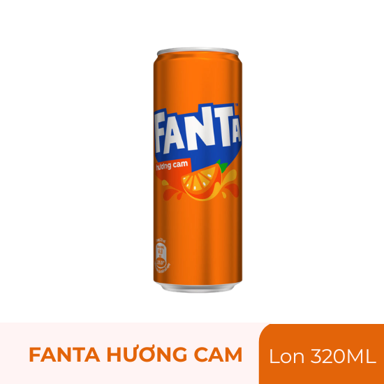 Fanta hương cam - lon 320ml