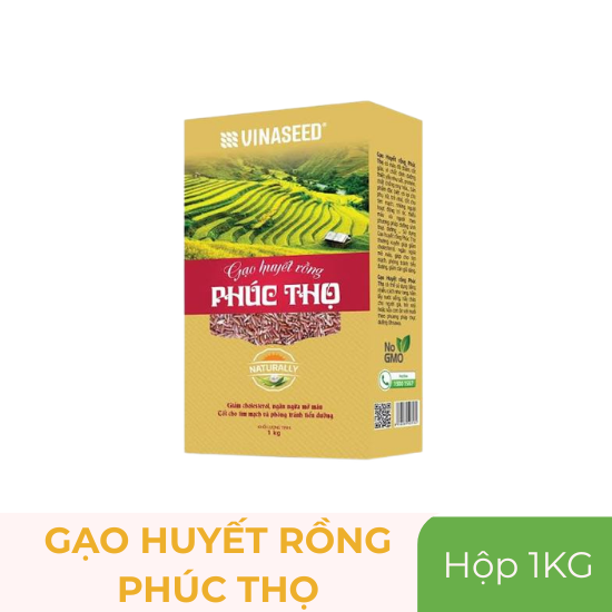 Gạo huyết rồng Phúc Thọ - túi 1kg