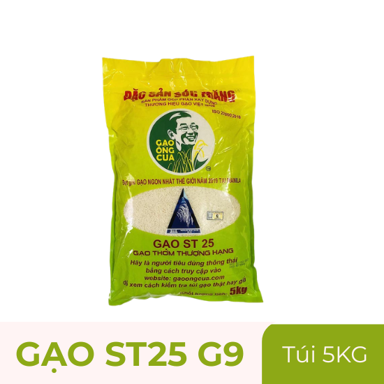 Gạo đặc sản ST25 G9 - túi 5kg