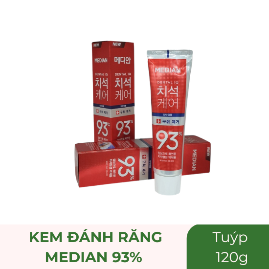 Kem đánh răng Median 93% Hàn Quốc đỏ - tuýp 120g