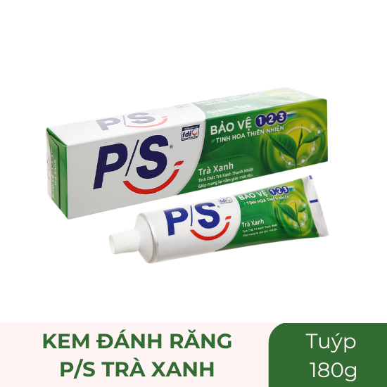 Kem đánh răng P/S trà xanh - tuýp 180g