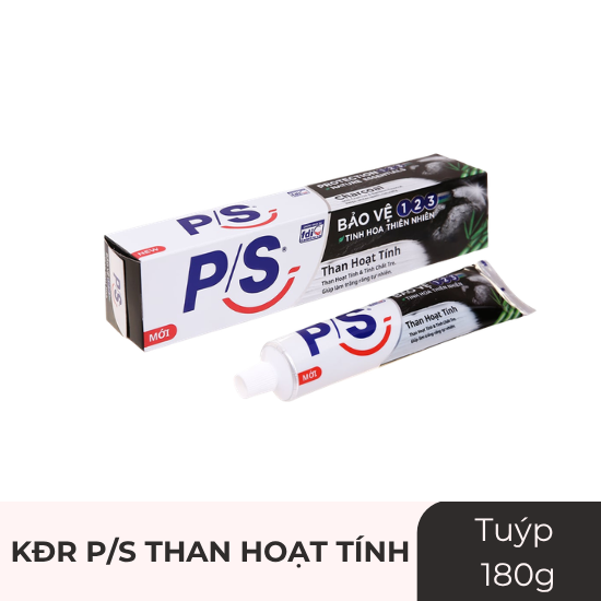 Kem đánh răng P/S than hoạt tính - tuýp 180g