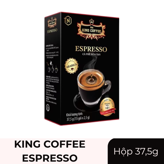 Cà phê King Coffee Espresso - hộp 37.5g