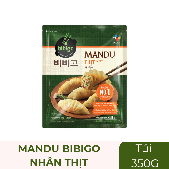 Mandu Bibigo nhân thịt - túi 350g