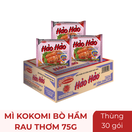 Mì Hảo Hảo tôm chua cay - gói 75g (T/30g)