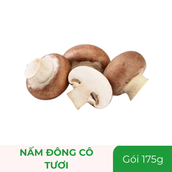 Nấm Đông Cô tươi (nấm hương) - gói 175g