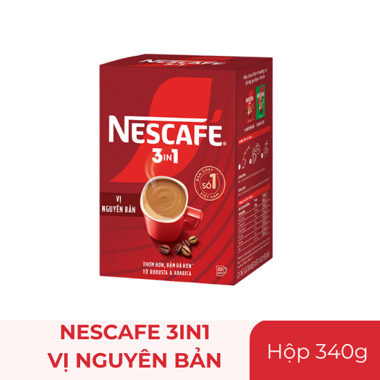 Cà phê Nescafe hòa tan 3in1 340g