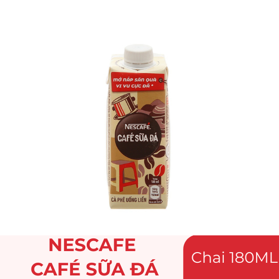 Cà phê Nescafe sữa đá - chai 180ml nắp vặn