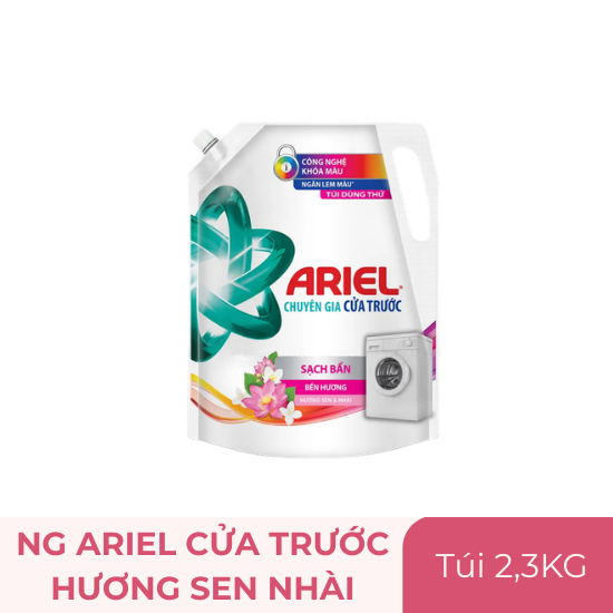 Nước giặt Ariel cửa trước hương sen nhài - túi 2.3kg