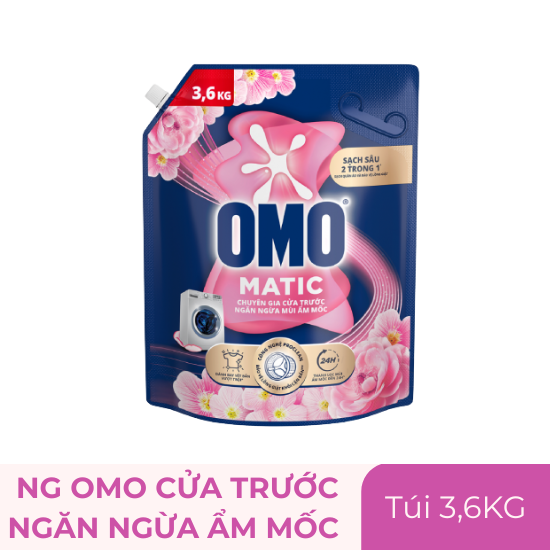 Nước giặt Omo oải hương cửa trước - túi 3.6kg