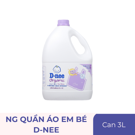 Nước giặt quần áo em bé D-nee tím - can 3 lít