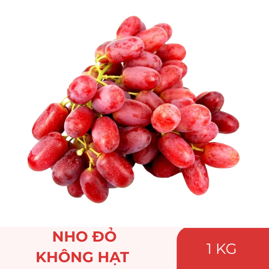 Nho đỏ không hạt - 1kg