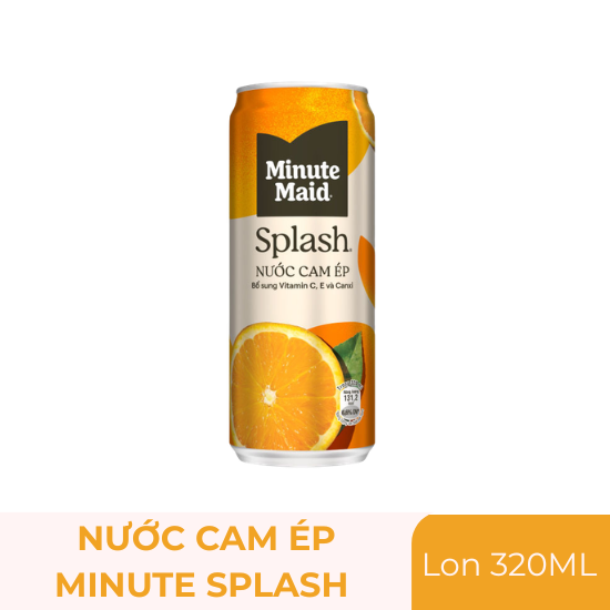 Nước cam ép Minute Splash - lon 320ml