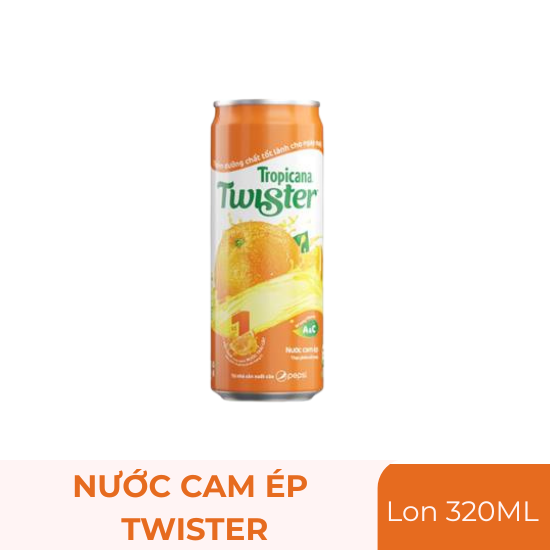 Nước cam ép Twister - lon 320ml