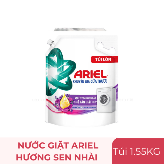 Nước giặt Ariel hương sen nhài - túi 1.55kg
