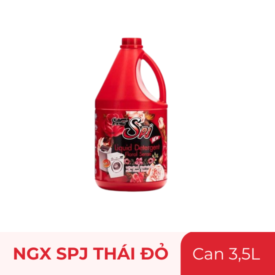 Nước giặt xả SPJ Thái đỏ - can 3.5 lít