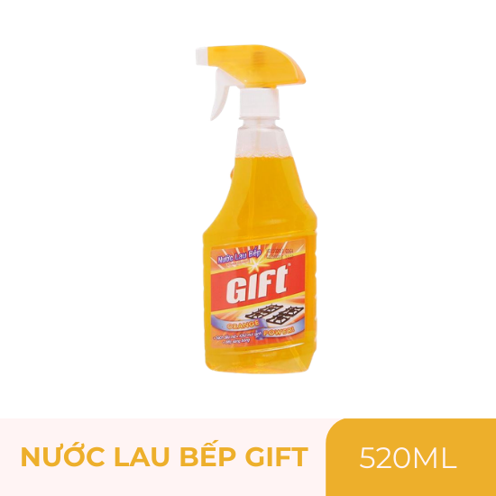 Nước lau bếp Gift cam - chai 520ml