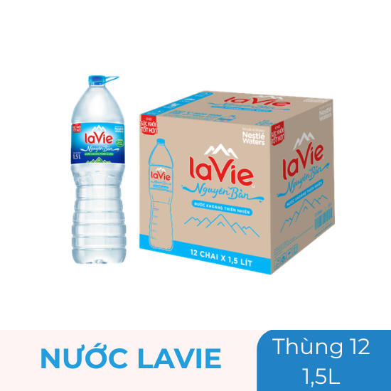 Nước Lavie 1.5L - thùng 12 chai
