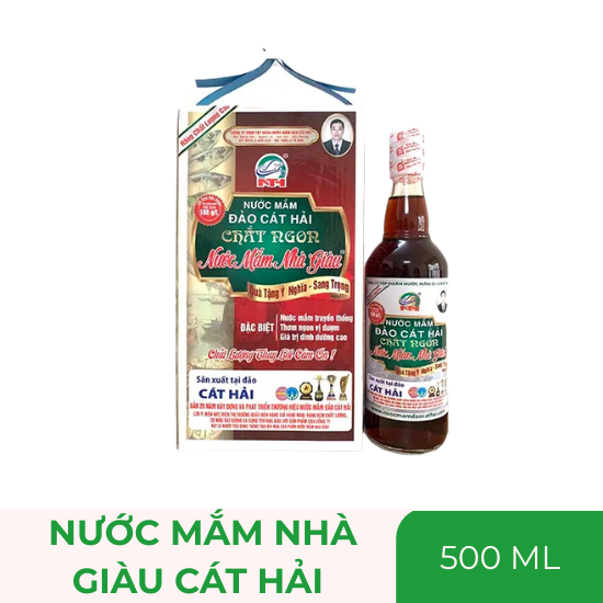 Nước mắm nhà giàu Cát Hải - chai 500ml