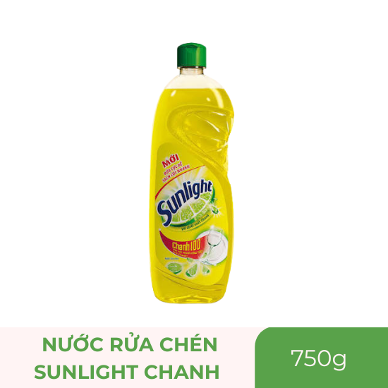 Nước rửa chén Sunlight chanh 100 - chai 750g