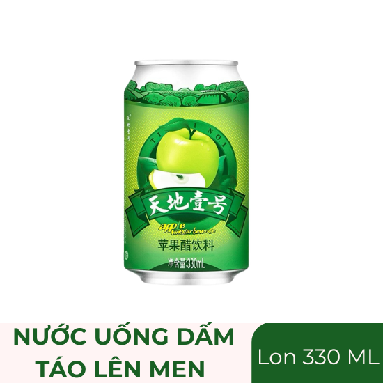Nước uống dấm táo lên men Trung Quốc - lon 330ml