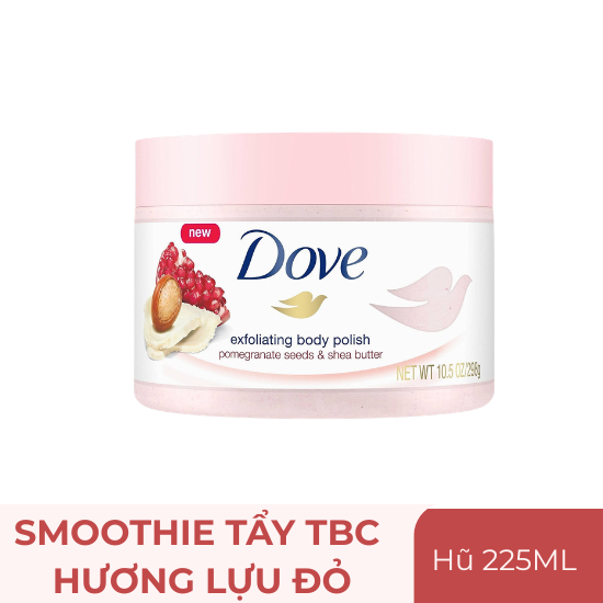 Smoothie tẩy da chết dove hương lựu đỏ - hũ 225ml