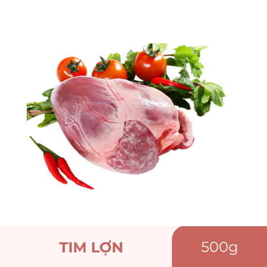Tim lợn - 500g