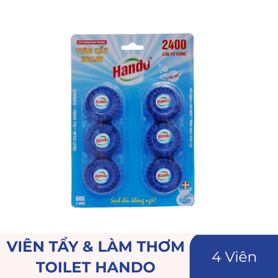 Viên tẩy và làm thơm toilet Hando - túi 4 viên
