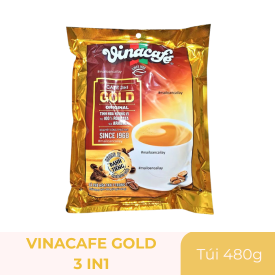 Cà phê Vinacafe gold 3 in 1 - gói 480g