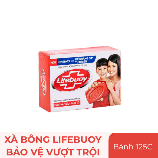 Xà bông Lifebuoy bảo vệ vượt trội – bánh 125g