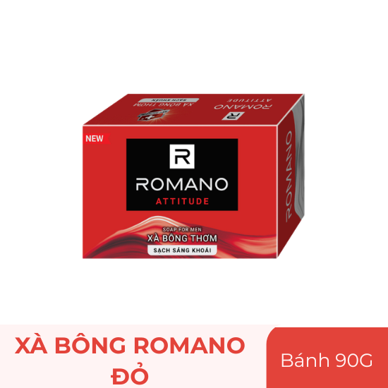 Xà bông Romano đỏ - bánh 90g
