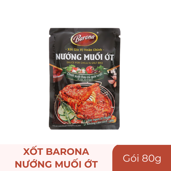 Xốt Barona nướng muối ớt - gói 80g